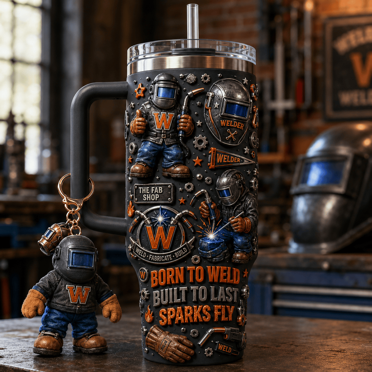WLDR 40oz Tumbler With Handle DNBN