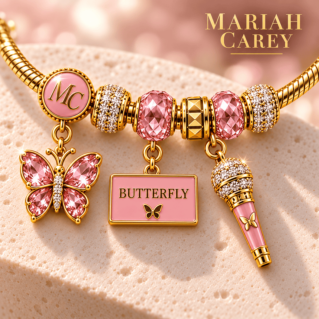 MRCR Gold Charm Bracelet Set NHVH