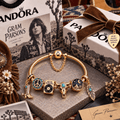 GPS Gold Charm Bracelet Set PTT