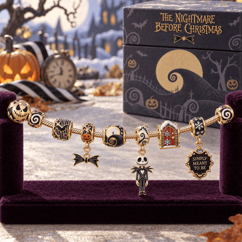 TNBC Gold Charm Bracelet Set HQH