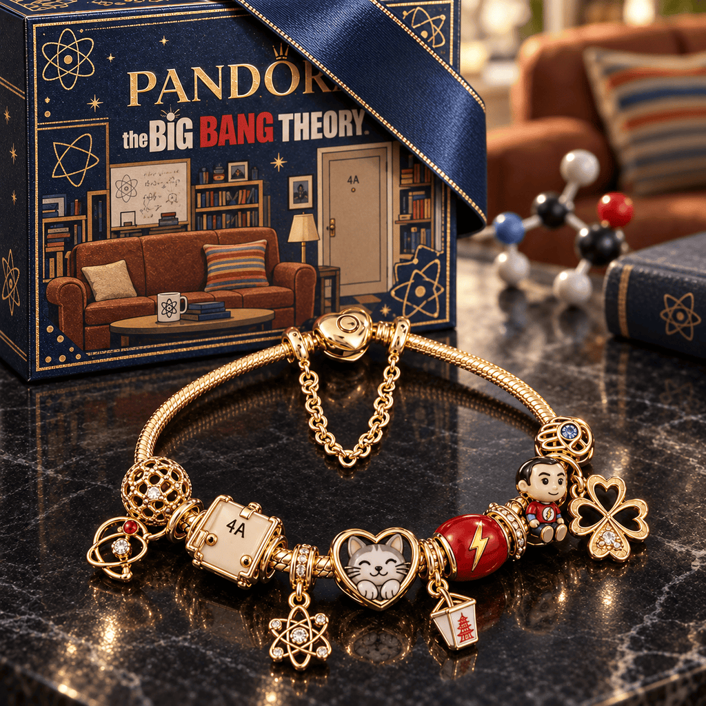 TBBT Gold Charm Bracelet Set PTKL