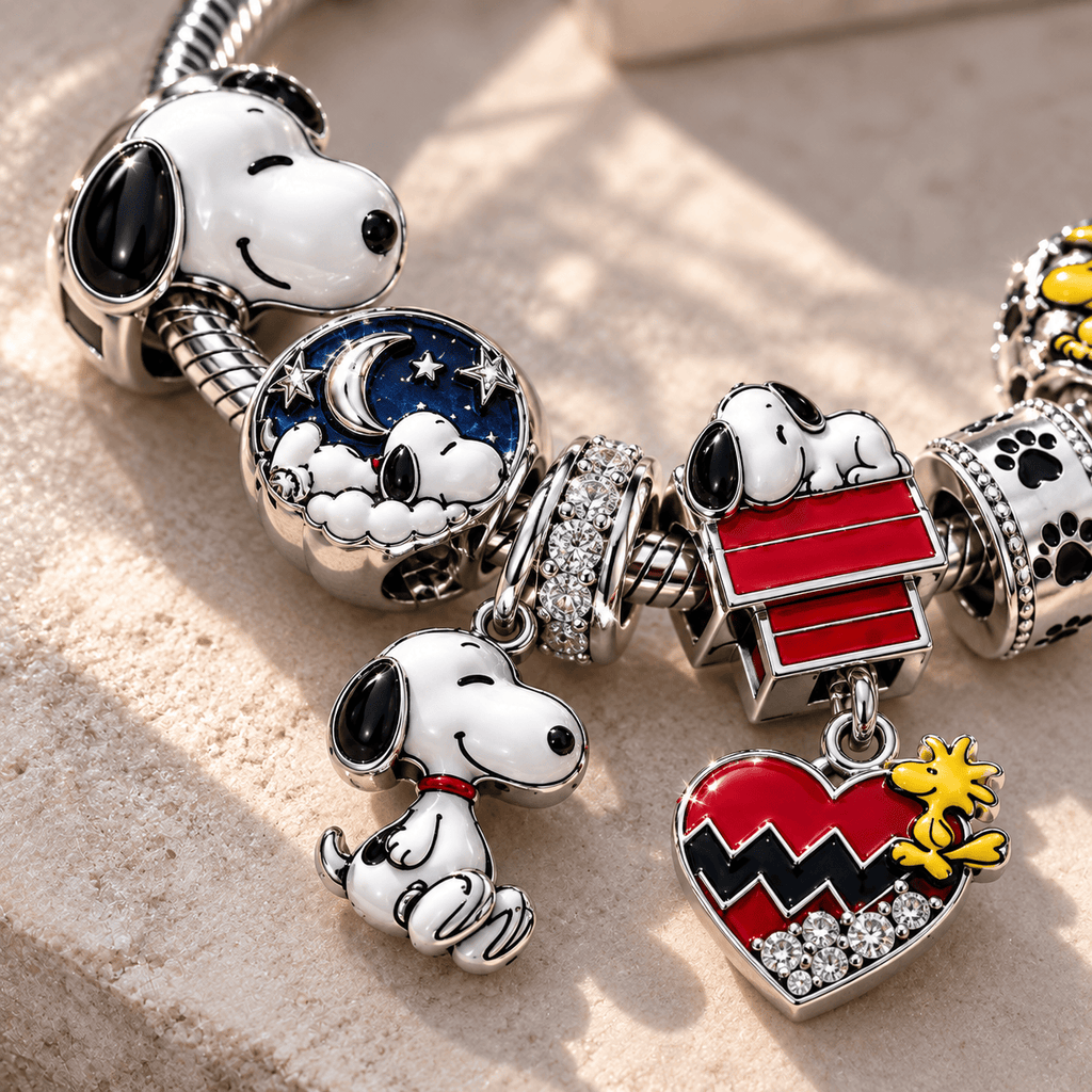 SPNY Silver Charm Bracelet Set NTTB
