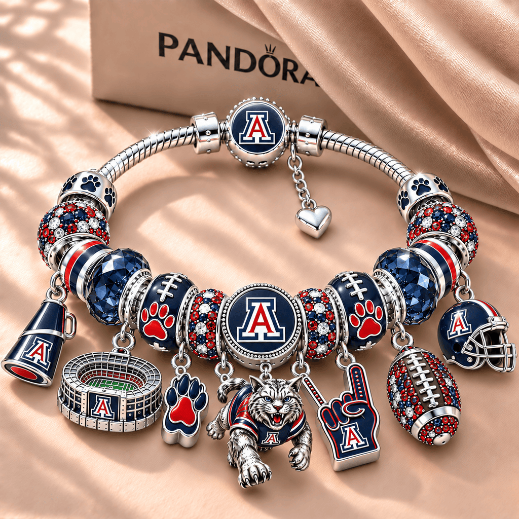 AWC Silver Charm Bracelet Set NTTB