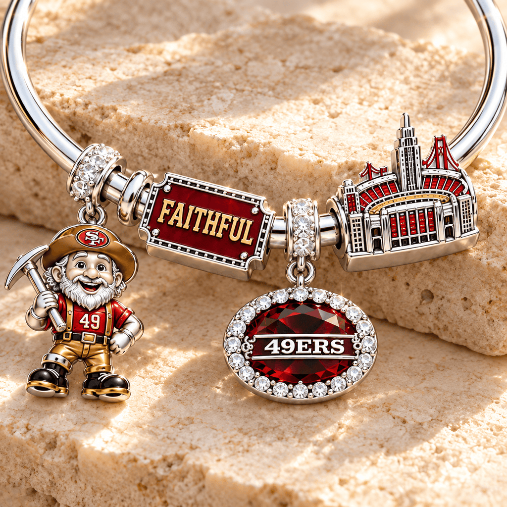 SF49 Silver Charm Bracelet Set TMH