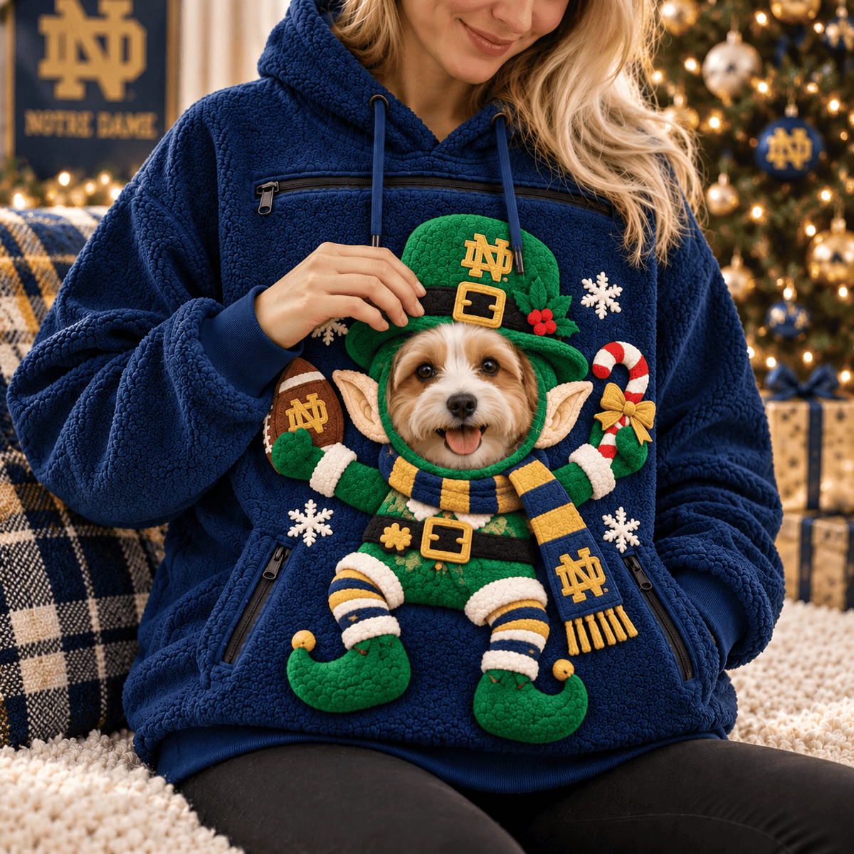 NDFI PREMIUM Christmas Pet Pouch Hoodie NPL