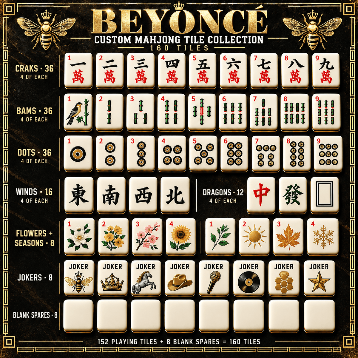 BYC Premium Mahjong Set – Game Night Edition PNPA