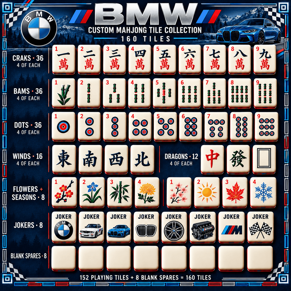 BMW Premium Mahjong Set – Game Night Edition PNPA