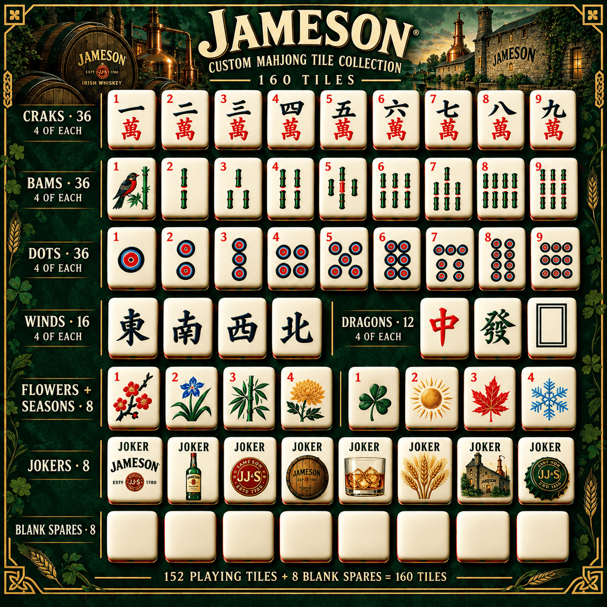 JMS Premium Mahjong Set – Game Night Edition PNPA