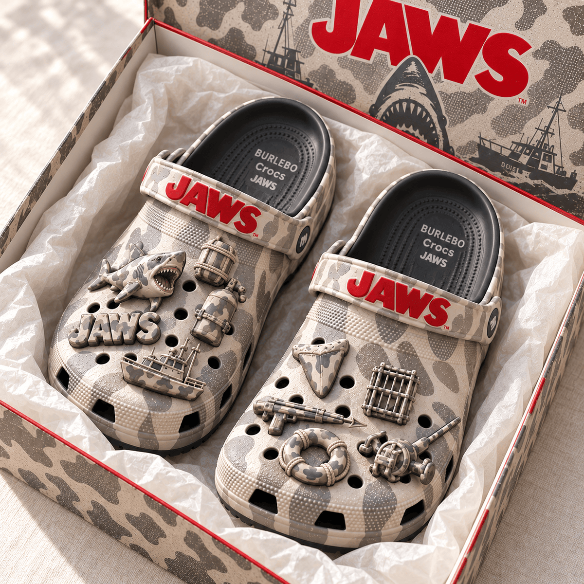 JAWS Premium Deer Camo Charm Clog PTKL