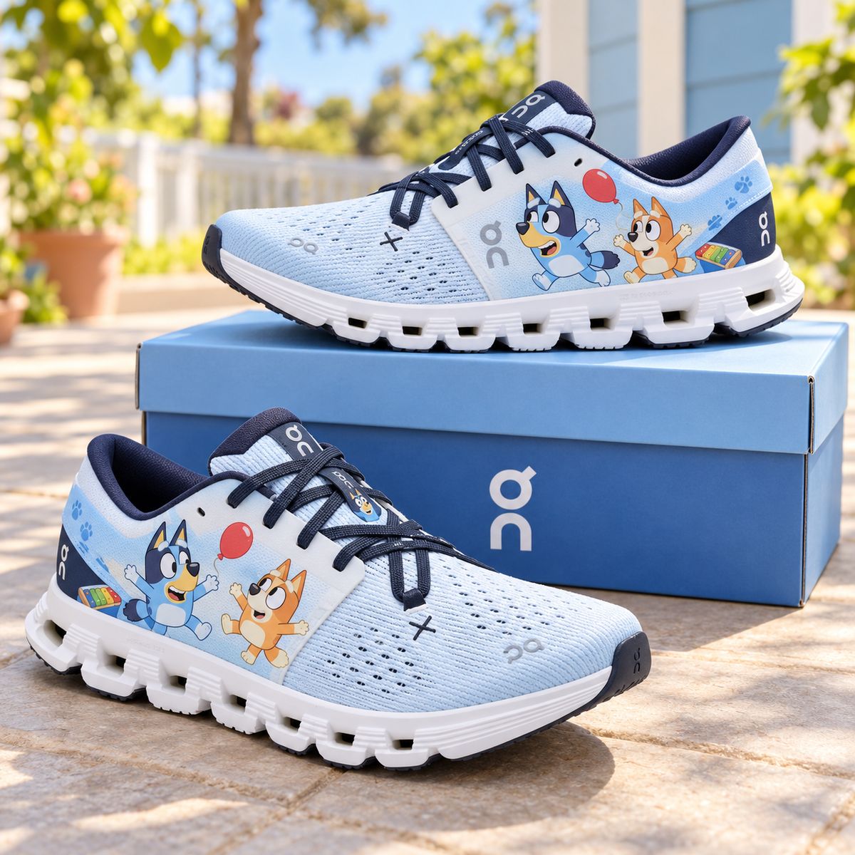 Premium BLU Monochrome Sneakers HQH