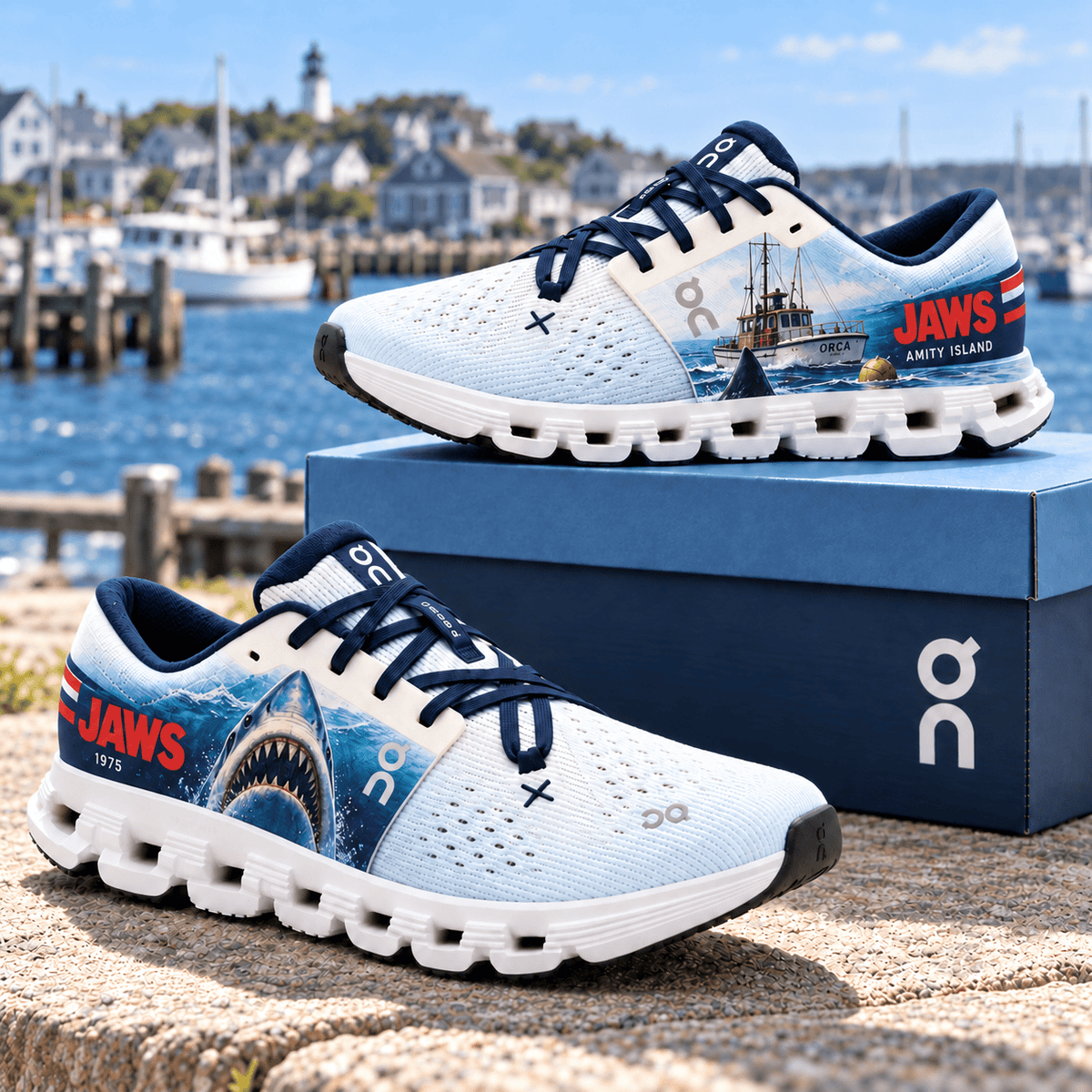 Premium JAWS Monochrome Sneakers HQH