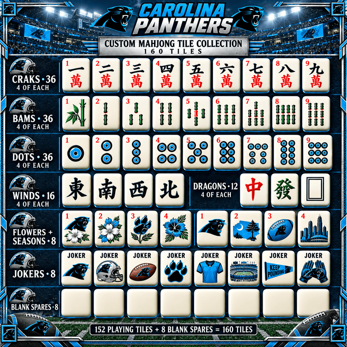 CRPT Premium Mahjong Set – Game Night Edition PNPA