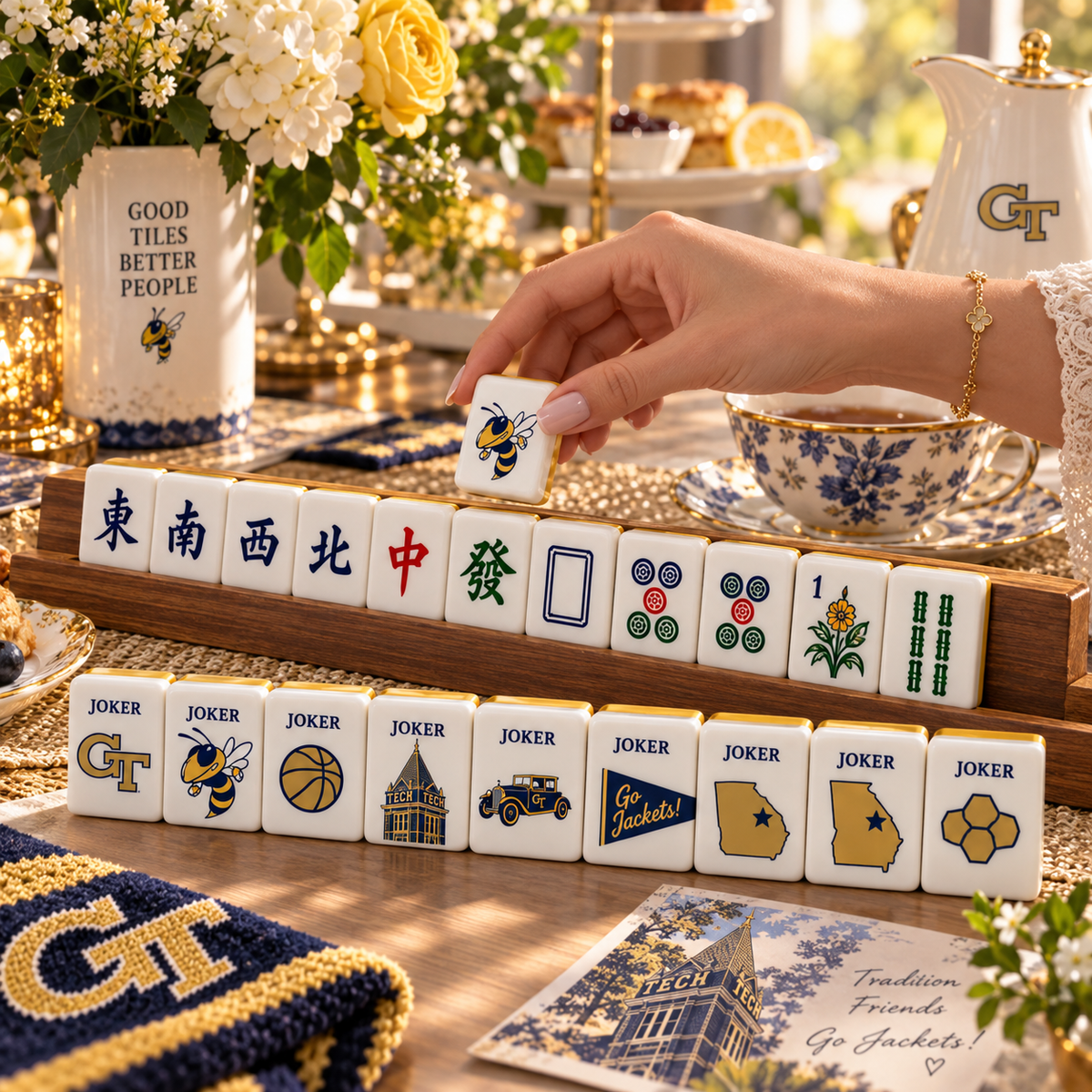 Premium GTYJ Mahjong Tiles Set TNSM