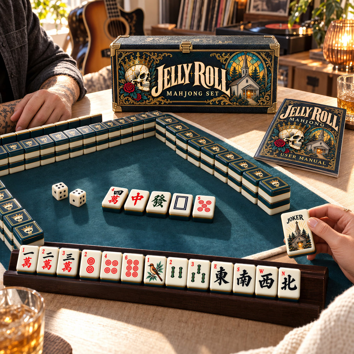Premium JLR Mahjong Tiles Set PVNA