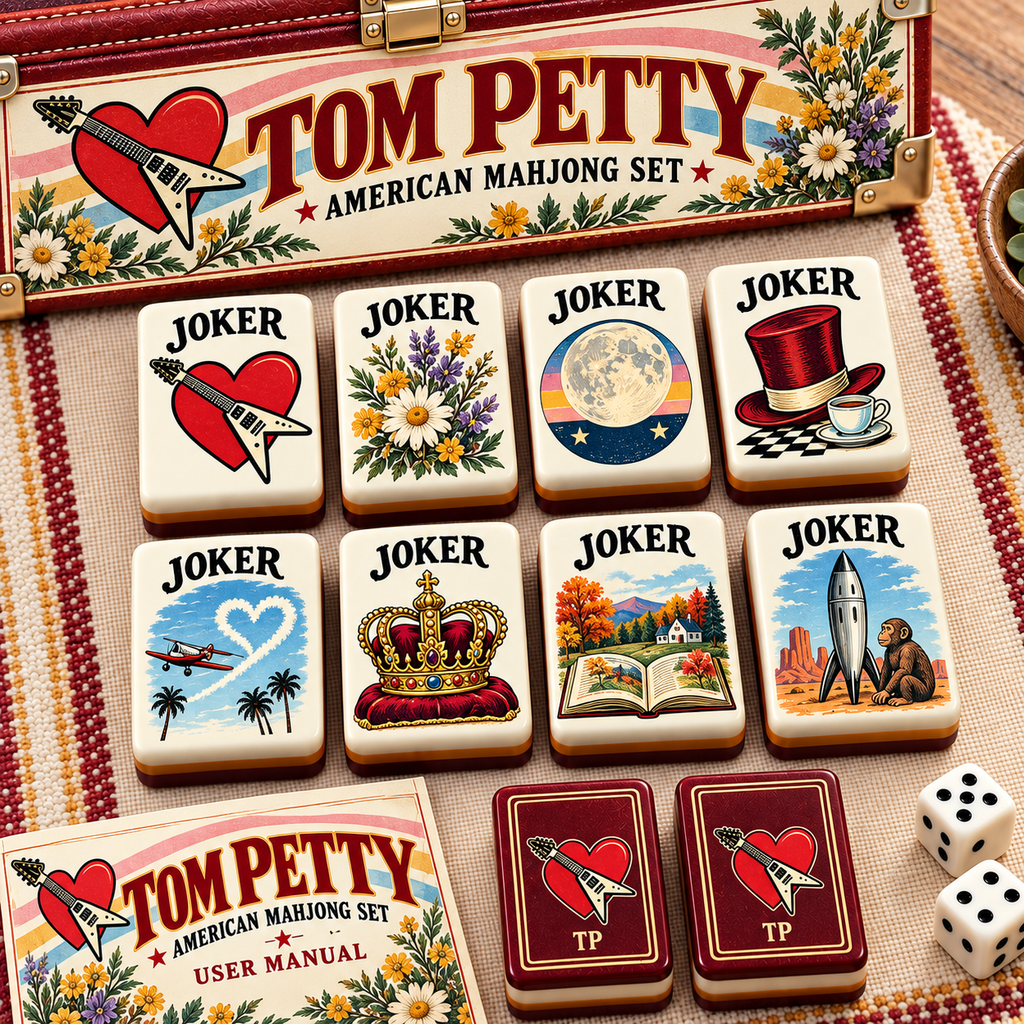 Premium TPT Mahjong Tiles Set PVNA