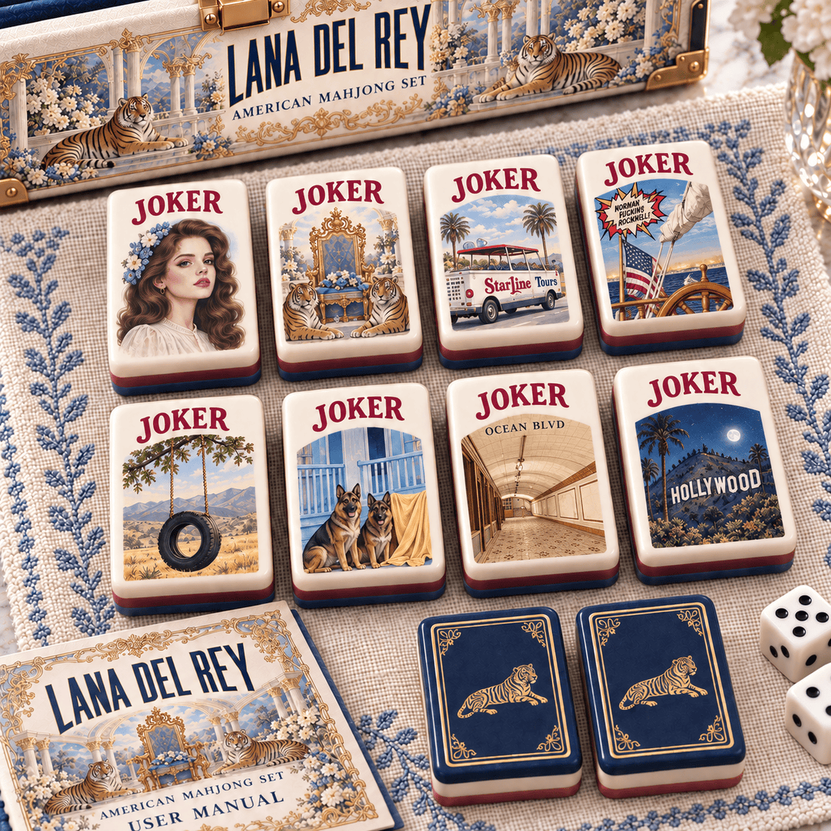 Premium LDR Mahjong Tiles Set TTMH