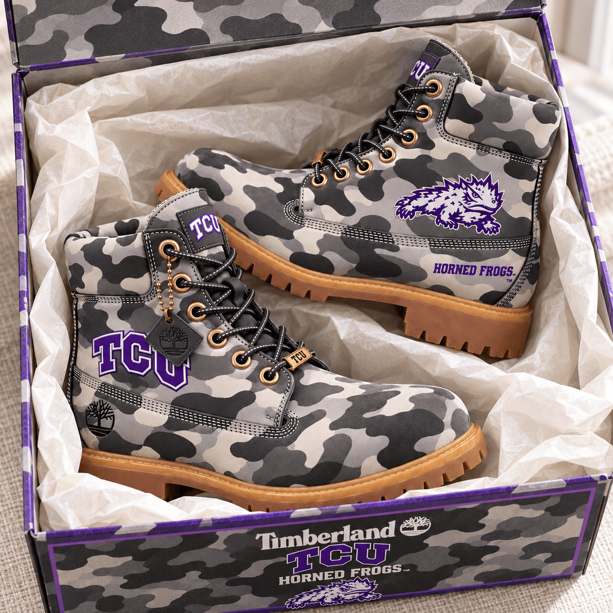PREMIUM TCU HERITAGE CAMO BOOTS PTKL