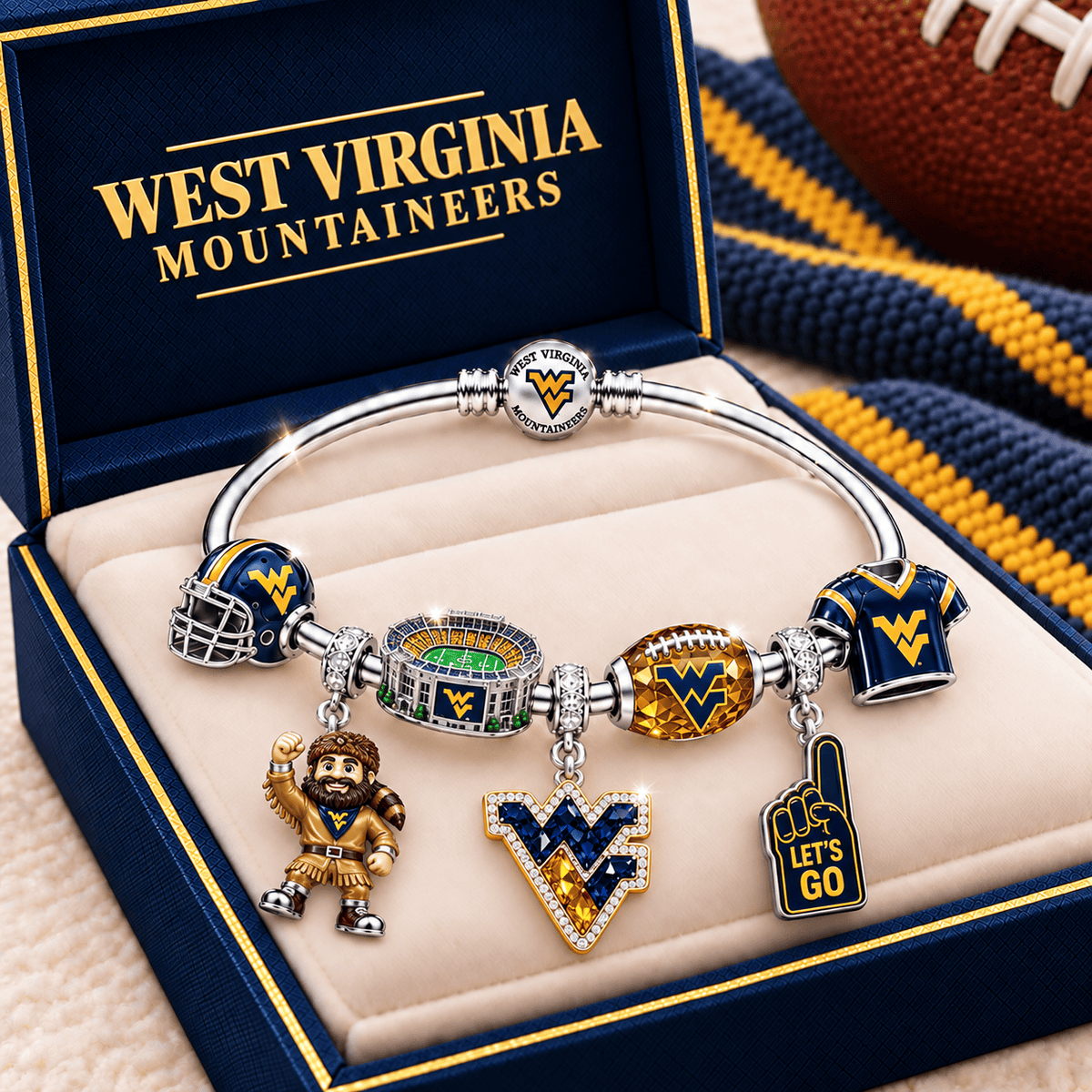 WVM Silver Charm Bracelet Set TMH