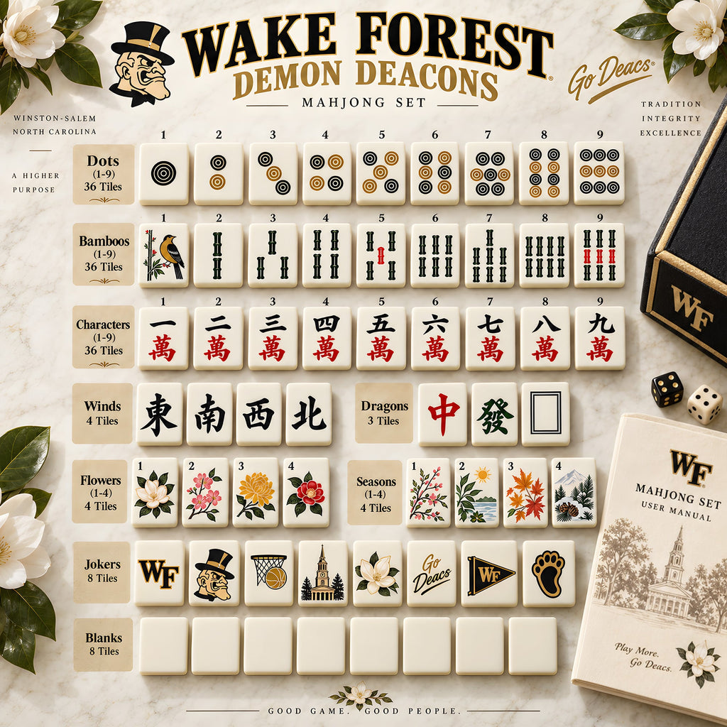 Premium WFDD Mahjong Tiles Set TNSM