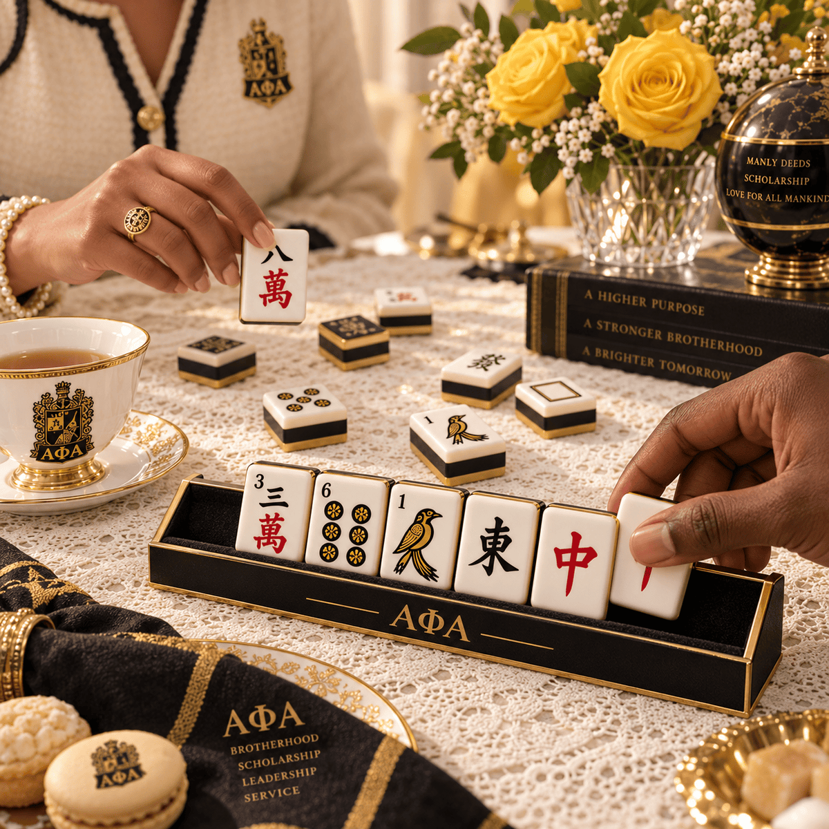 Premium APA Mahjong Tiles Set TNSM