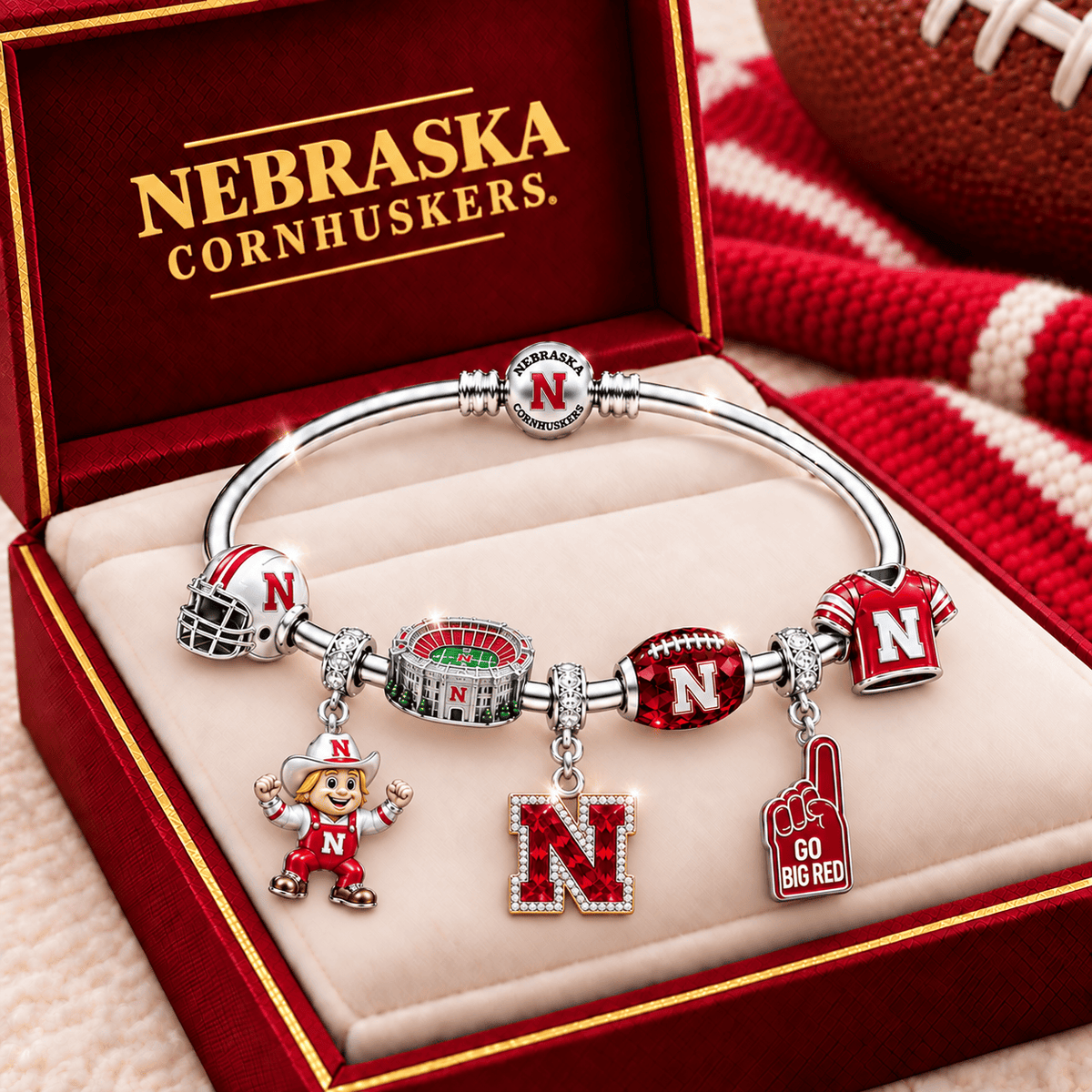 NCH Silver Charm Bracelet Set TMH