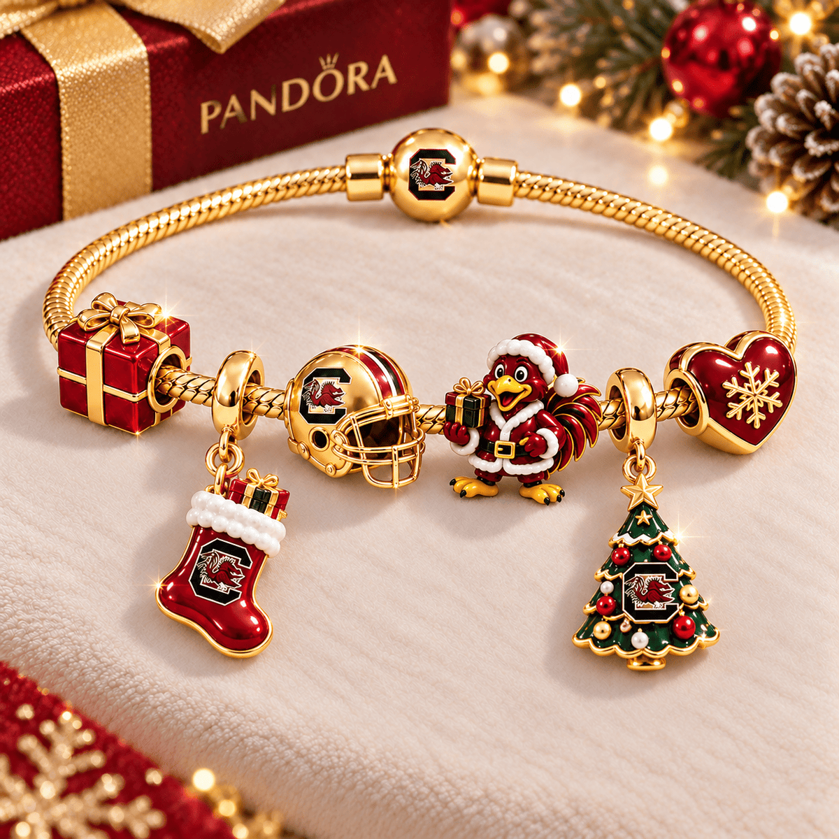 SCG Gold Charm Bracelet Set TTTT