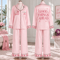 MNV Women’s Premium Signature Satin Pajama Set NTNA