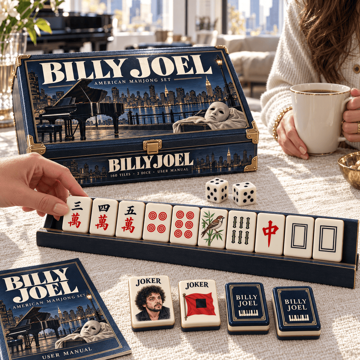 Premium BLJY Mahjong Tiles Set TTMH