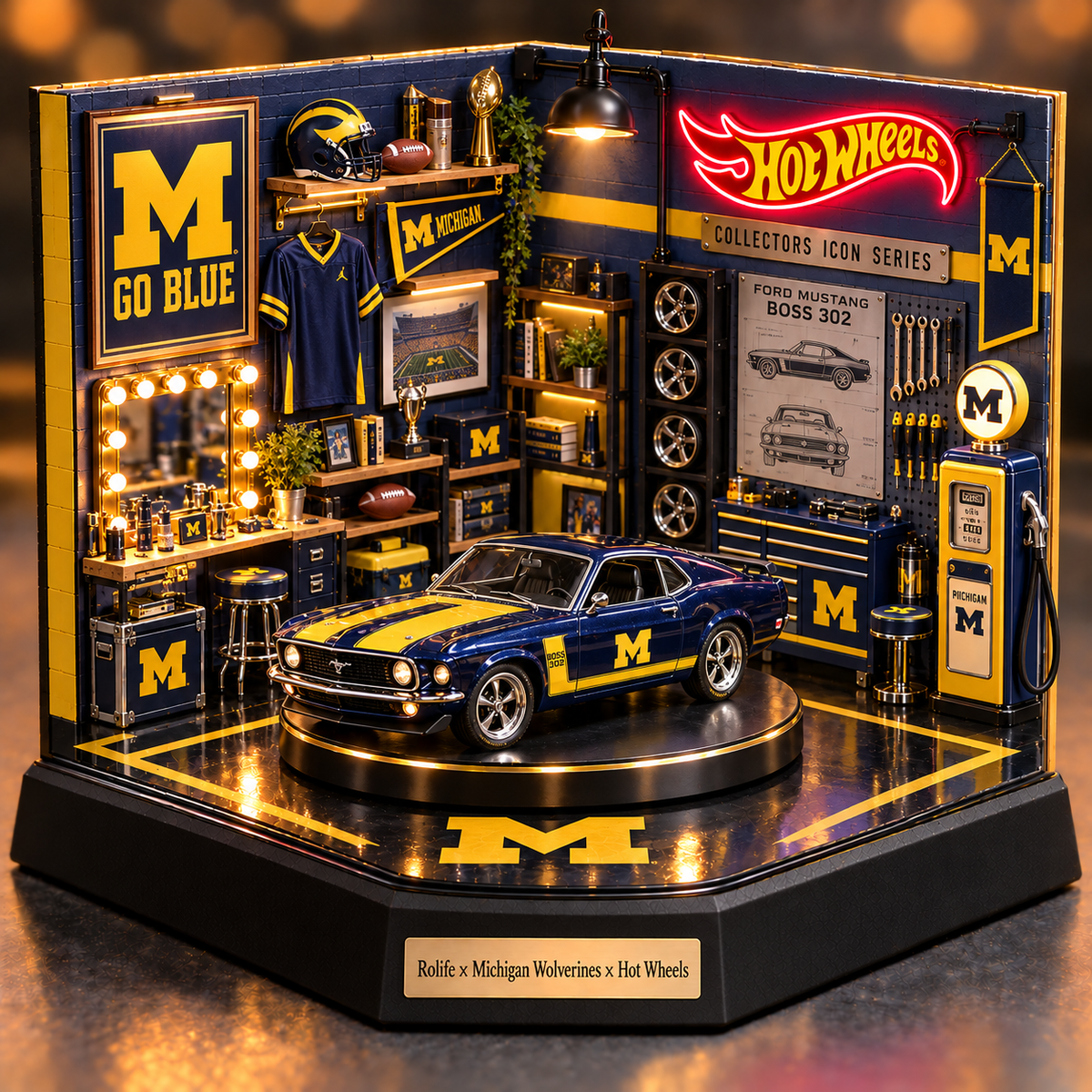 MWR Collectible Car Garage Diorama PNPA