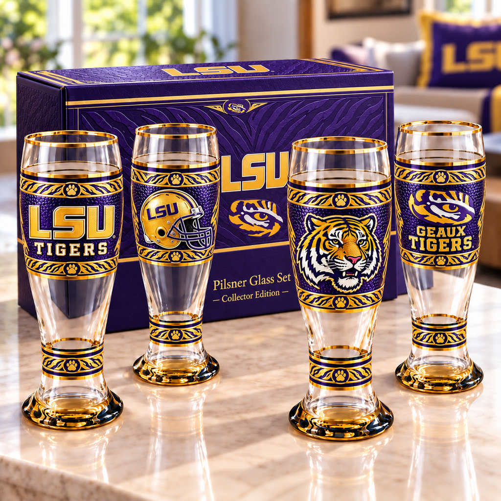 Premium LSU Heritage Glass Gift Set HQH