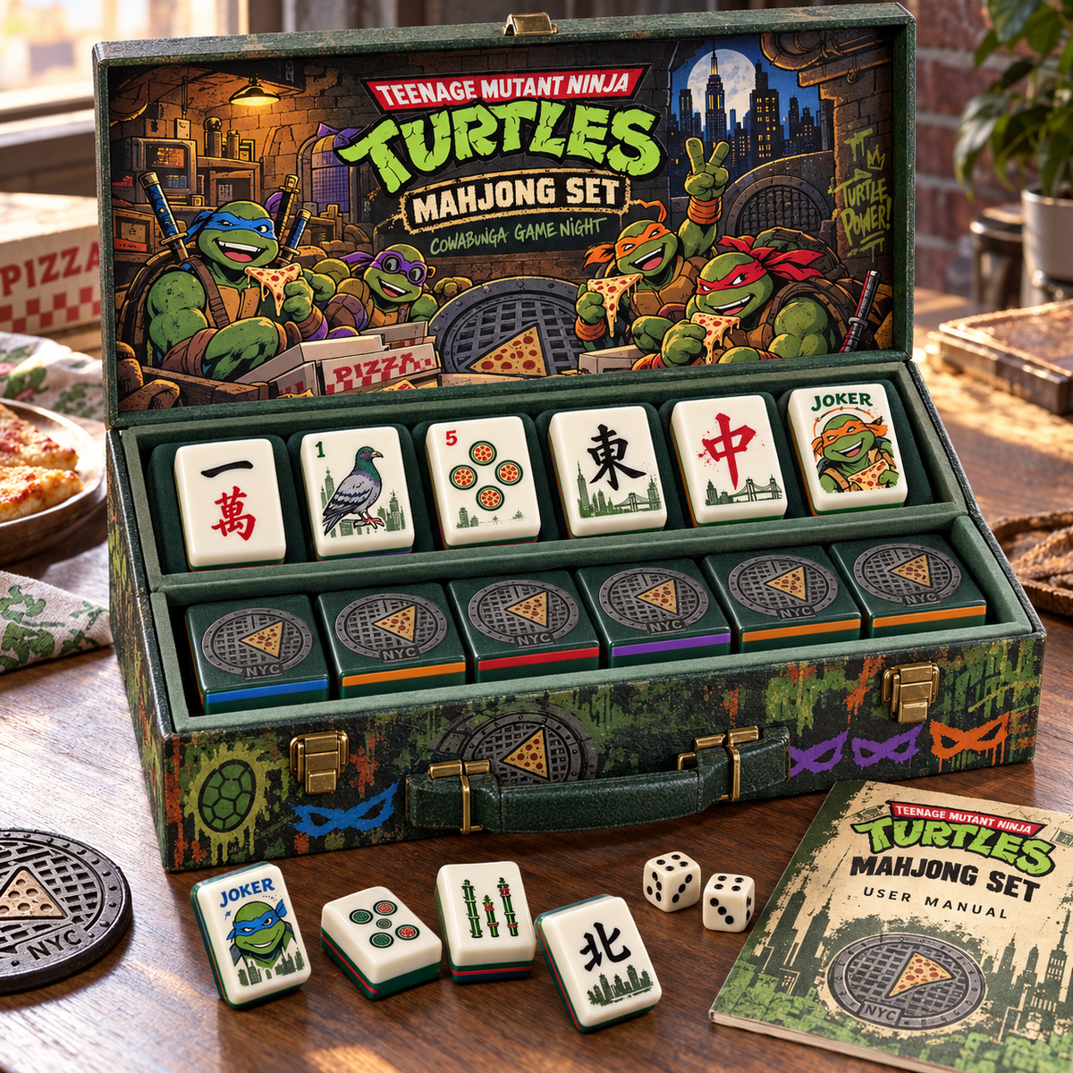 Premium TMNT Mahjong Tiles Set TNSM