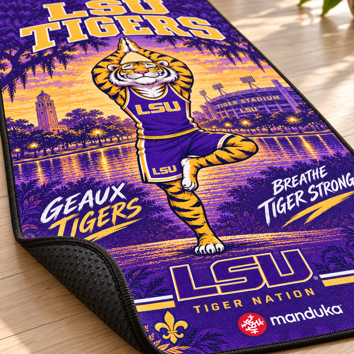 LSU Premium Printed Yoga Mat BMD